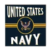 U.S. Navy Retro 10 x 10 inch Wood Sign