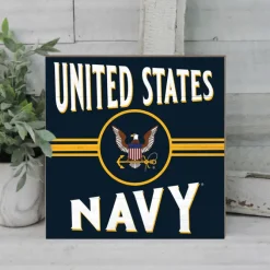 U.S. Navy Retro 10 x 10 inch Wood Sign