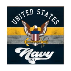 U.S. Navy Retro Color 10 x 10 inch Wood Sign