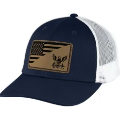 U.S. Navy Split Flag Patch Trucker Hat by 7.62 Design