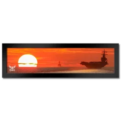 U.S. Navy Sunset Framed Print