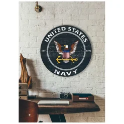 U.S. Navy Weathered Logo 20 x 20 inch Wood Sign- Made In The USA