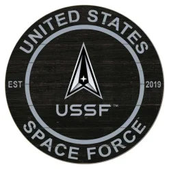 U.S. Space Force Eagle Flag 20 x 20 inch Wood Sign - Made In The USA