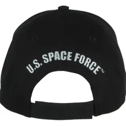US Space Force Logo Twill Hat - Black