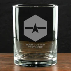 US Space Force 'Pick Your Design' Double Old Fashioned Glass