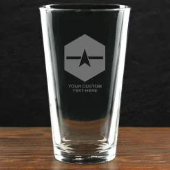 US Space Force 'Pick Your Design' Personalized 16 oz. Pint Glass