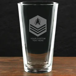US Space Force 'Pick Your Design' Personalized 16 oz. Pint Glass