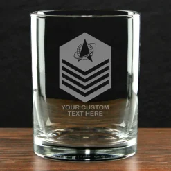 US Space Force 'Pick Your Design' Double Old Fashioned Glass