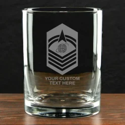 US Space Force 'Pick Your Design' Double Old Fashioned Glass