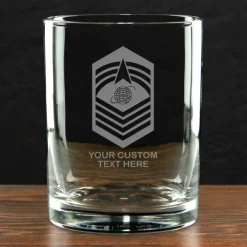 US Space Force 'Pick Your Design' Double Old Fashioned Glass
