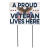 U.S. Veteran Lives Here 18 x 24 inch Lawn Sign