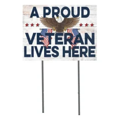 U.S. Veteran Lives Here 18 x 24 inch Lawn Sign