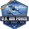 USAF Air Power Badge 20 x 20 inch Sign