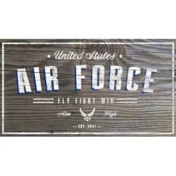 USAF Woodgrain 11 x 20 inch Sign