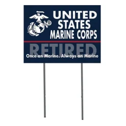USMC Always A Marine 18 x 24 inch Lawn Sign