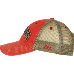 USMC Arched Semper Fi Vintage Trucker Hat - Red