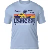 USMC Beach Party 7.62 Design Men's T-Shirt Lt Blue