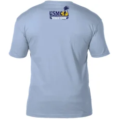 USMC Beach Party 7.62 Design Men's T-Shirt Lt Blue