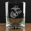 USMC 'Build Your Glass' Personalized 14 oz. Double Old Fashioned Whiskey Glass