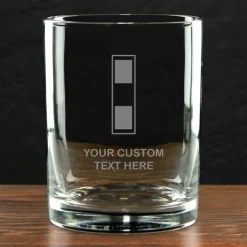 USMC 'Build Your Glass' Personalized 14 oz. Double Old Fashioned Whiskey Glass