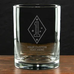 USMC 'Build Your Glass' Personalized 14 oz. Double Old Fashioned Whiskey Glass