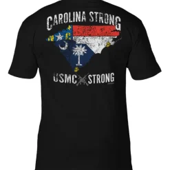 USMC 'Carolina Strong' 7.62 Design Battlespace Men's T-Shirt Black