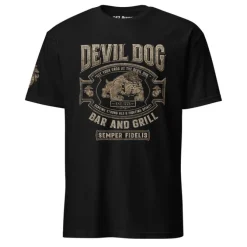USMC Devil Dog Bar & Grill T-Shirt