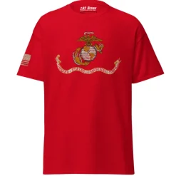 USMC Distressed Flag Men's Tee