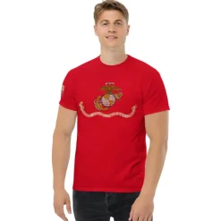 USMC Distressed Flag Men's Tee