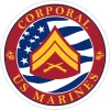 USMC E-4 Corporal 3.5" Decal by 7.62 Design