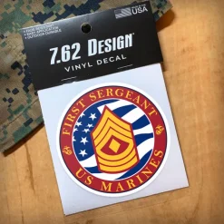 USMC E-8 First Sergeant 3.5" Decal by 7.62 Design