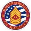 USMC E-8 Master Sergeant 3.5" Decal by 7.62 Design