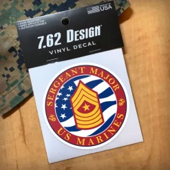 USMC E-9 Sergeant Major 3.5" Decal by 7.62 Design