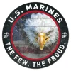 USMC Eagle Flag 20 x 20 inch Wood Sign - Made In The USA