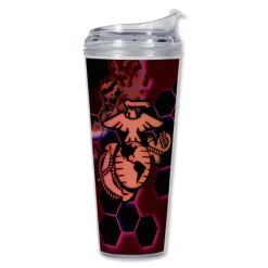 USMC Eagle Globe & Anchor Plastic Tumbler by 7.62 Design