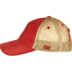 USMC 'Eagle, Globe, and Anchor' Vintage Trucker Hat - Red