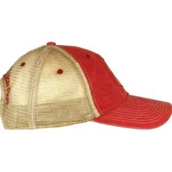 USMC 'Eagle, Globe, and Anchor' Vintage Trucker Hat - Red