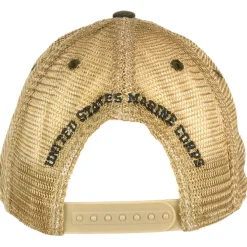 USMC 'Eagle, Globe, and Anchor' Vintage Trucker Hat - Black