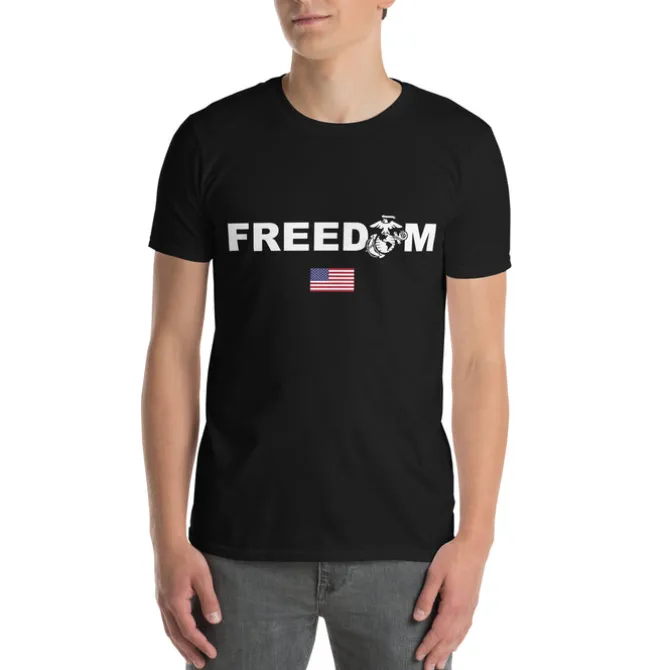 USMC Freedom T-Shirt - United States Marines Freedom Men's USMC T-Shirt