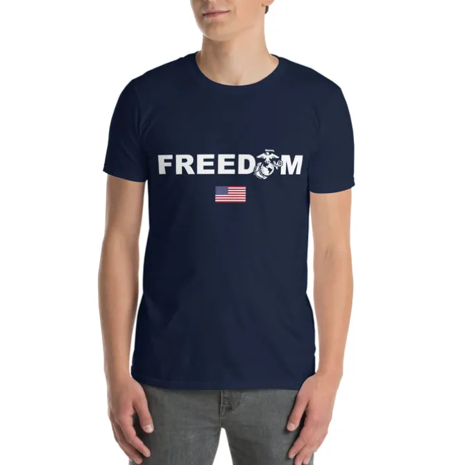 USMC Freedom T-Shirt - United States Marines Freedom Men's USMC T-Shirt