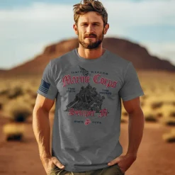 USMC Iwo Jima 7.62 Design Men's T-Shirt