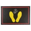 USMC MCRD Footprints 18.75" x 29.25" Rubber Floor Mat