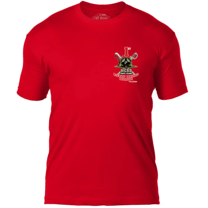 USMC MCRD Parris Island 1st Battalion 7.62 Design Men's T-Shirt