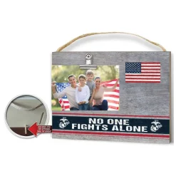 USMC No One Fights Alone Clip Picture Frame