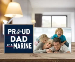 USMC Proud Dad Floating Picture Frame