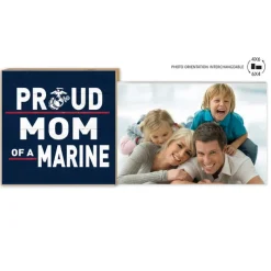 USMC Proud Mom Floating Picture Frame