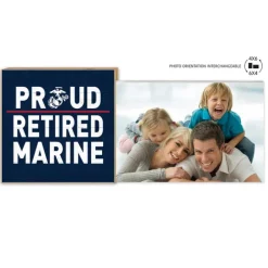 USMC Retired Floating Picture Frame