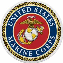 USMC Seal Die-Cut Pennant by 7.62 Design - Made in the USA
