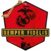 USMC Semper Fi Badge 20 x 20 inch Sign