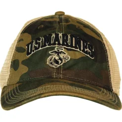 USMC Stretch Fit Camo Trucker Cap